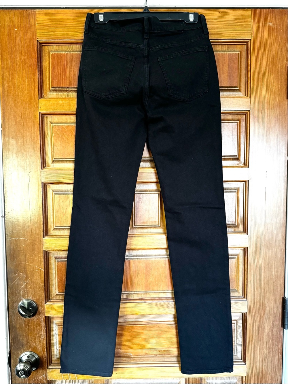 GAP black high rise 90s slim straight jeans 27T - Picture 11 of 14